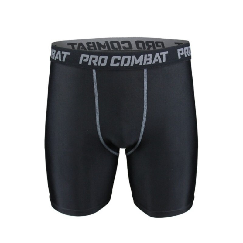 Pantalones cortos de baloncesto y mallas de Fitness para hombre, pantalones cortos ajustados de secado rápido para ciclismo, ropa interior de entrenamiento: XXL / B