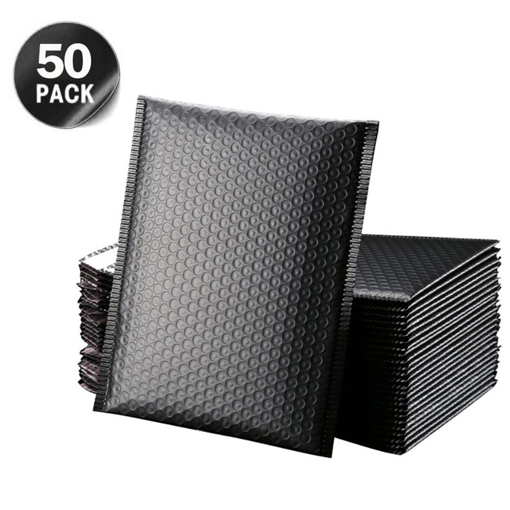 50 Stuks Van Verschillende Specificaties Zwarte Tas Foam Envelop Foam Folie Kantoor Verpakking Envelop Vochtwerende Trillingen Tas