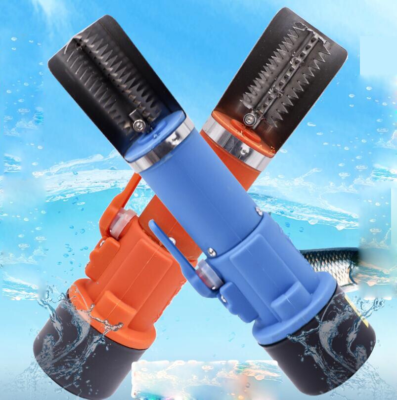 Electric Rechargeable Fish Scaler Waterproof Handheld Automatic Fish Skin Deslagger Scale Scraper Blade Home Scaling Cleaner
