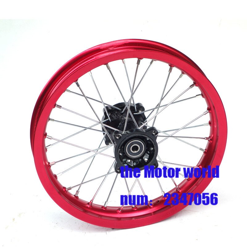 Jantes arrière de moto 14 pouces 1.85x14 pour motocross, CRF, pièces détachées pour motocross: red rear
