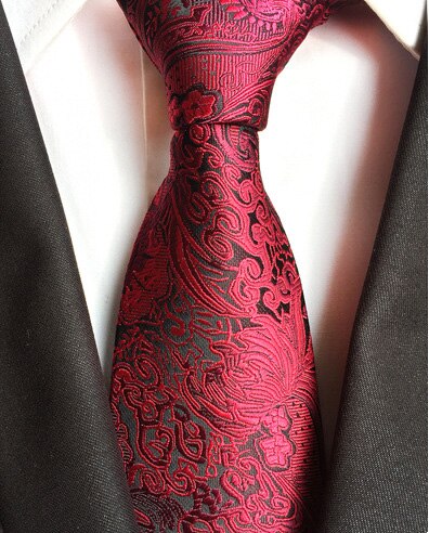 Gusleson 8cm klassisk glipper til menn 100%  silke jacquard paisley floral cravatta glipper mann brudgom forretningsslips tilbehør: 16