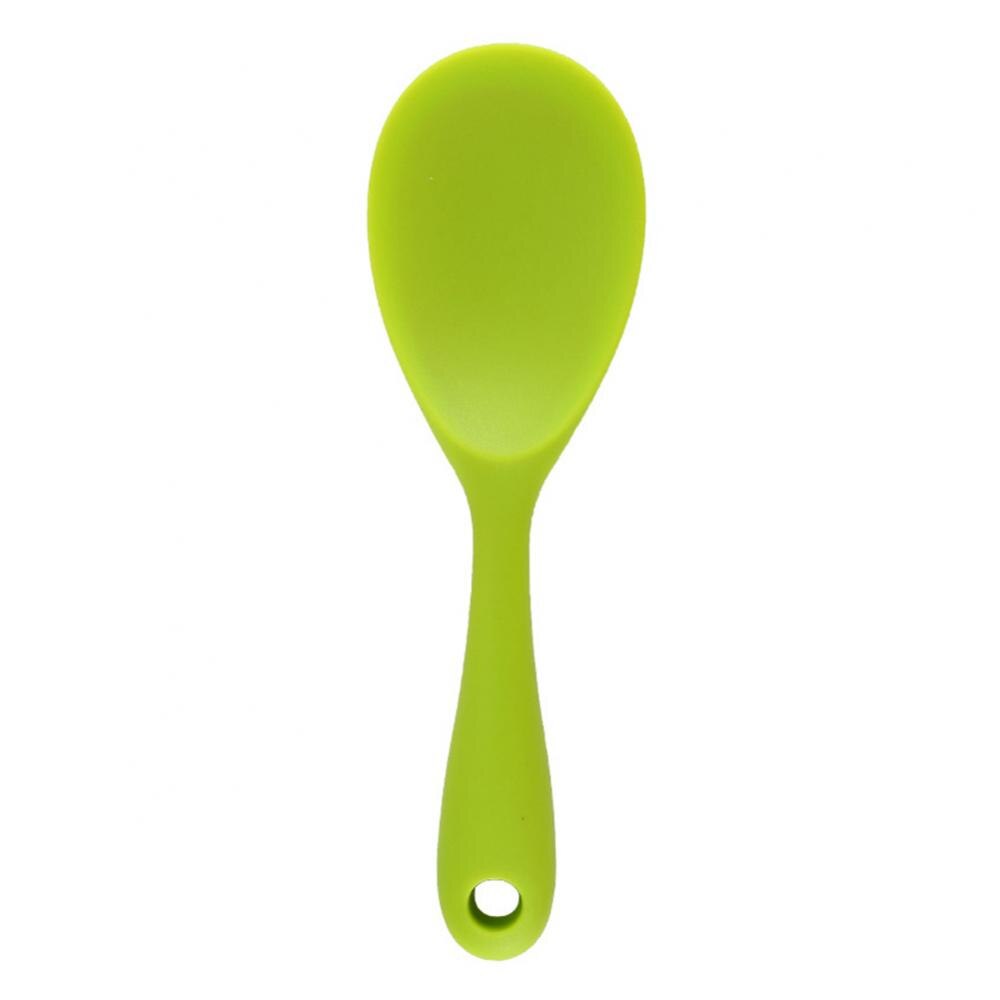 1PC Kitchen Tool Rice Server Rice Spoon No-stick Silicone Rice Shovel Spoon Cooking Scoop Baking Tool Kitchen