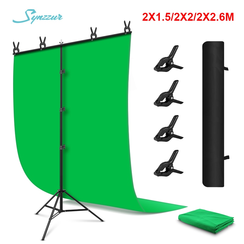 Chromakey Groen Scherm Met T-Vorm Achtergrond Ondersteuning Groen Scherm Achtergrond Met Stand Kit Voor Foto Studio Fotografie, gaming