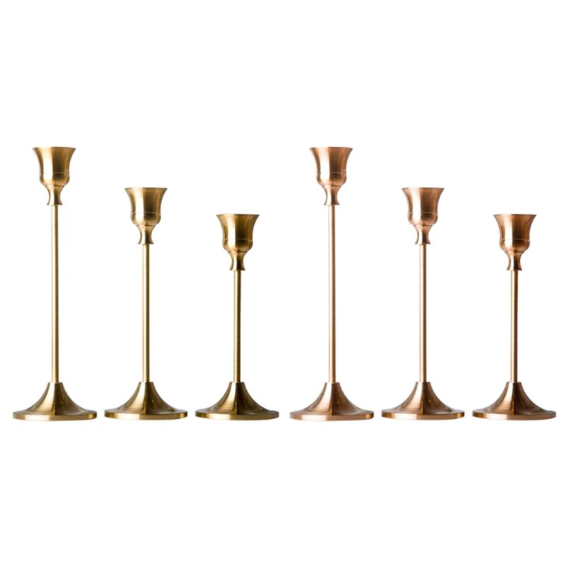 3pcs/set Metal Candelabra Candle Holder Wedding Table Centerpieces Stand Candelabrum Desktop Home Decoration