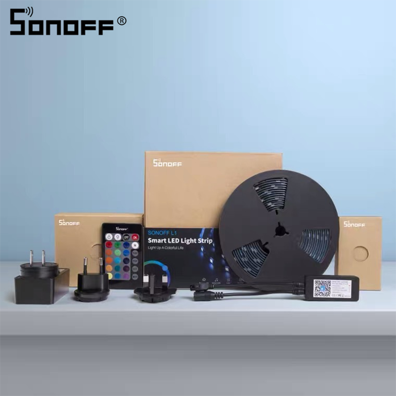 SONOFF L1 Lite-5M 5050 RGB LED Light Strip Smart Home APP Control Dance With Music Work With eWeLink Alexa Google Home