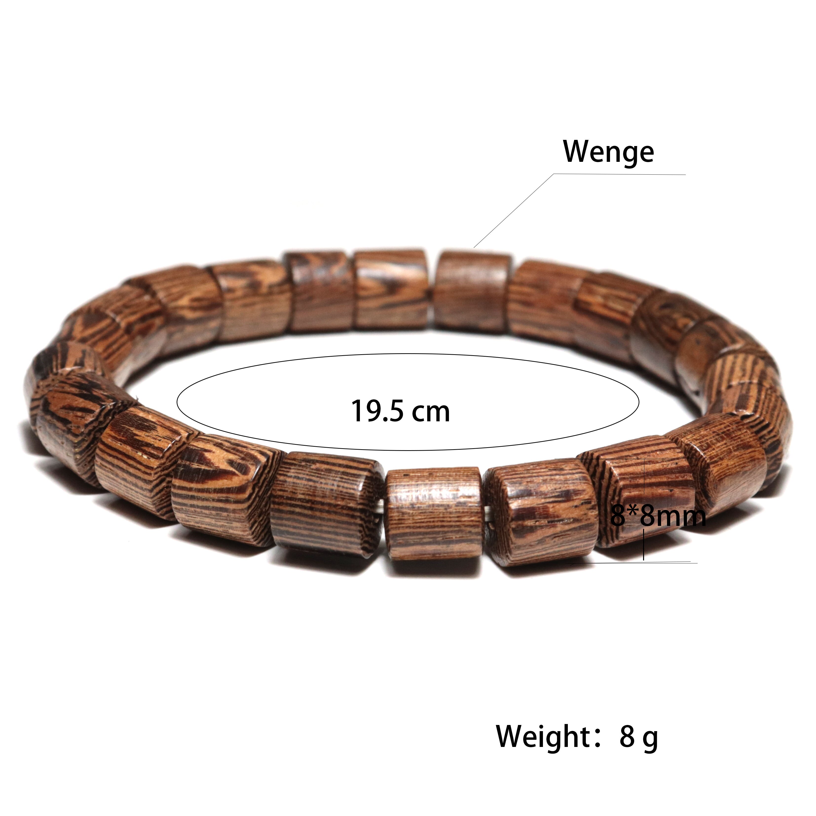 Einfache handgefertigt Platz Holz Armbinde Platz Zylinder Mala Buddha Braslet Für Männer Antike Armbinde Schmuck Pulseira Homme