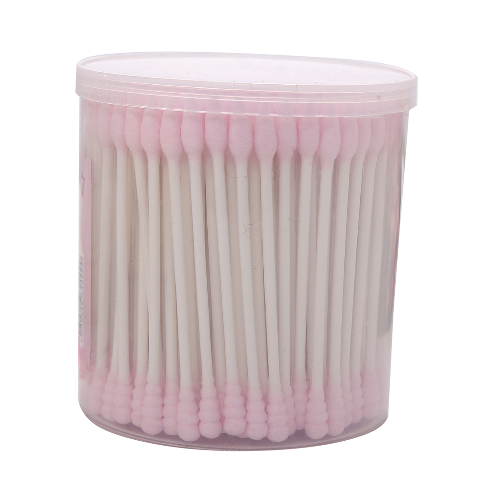 200Pcs Sharp Round Spiral Head Cotton Swabs 12 Colors women Makeup Cotton Buds Tip Nose Ears Cleaning Health Care Tools
