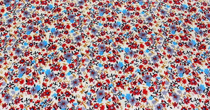Tissu satiné 100% Polyester à imprimé floral, doux et brillant, pour doublure de robe et de chemise à la: Pattern 6
