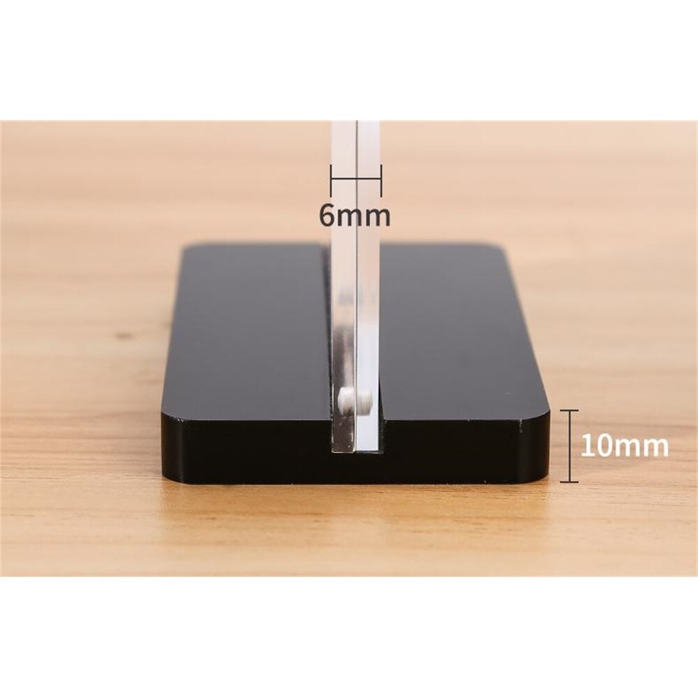 Magnetic Acrylic Frame Stand A6 Menu Name Card Stand Desk Sign Wedding Table Photo Frame Rack Price Tag Display Label Holder