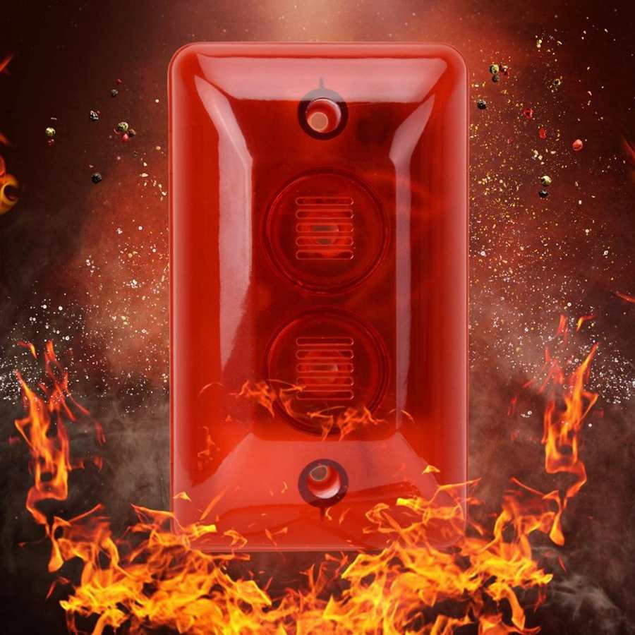 Kablet alarm strobe lys sirene lyd sirene 12v blinkende lys sikkerhetsalarm system varsellys luz estroboscopica