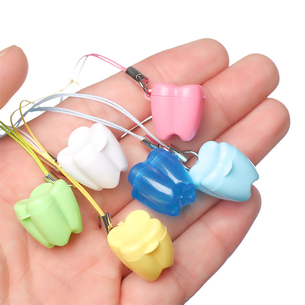 10Pcs Tooth Shape Milk Teeth Box Children's Souvenir Save Baby Tooth Box Kids Tooth Collection Mini Storage Boxes Container