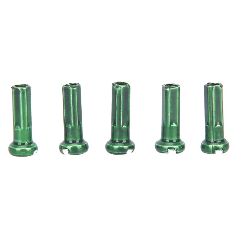 72 stk 1.5cm x 0.6cm flerfargede alu sykkelhjul eiker nipler terrengsykkel sykkel eiker nipler for sykkelhjul: Grønn