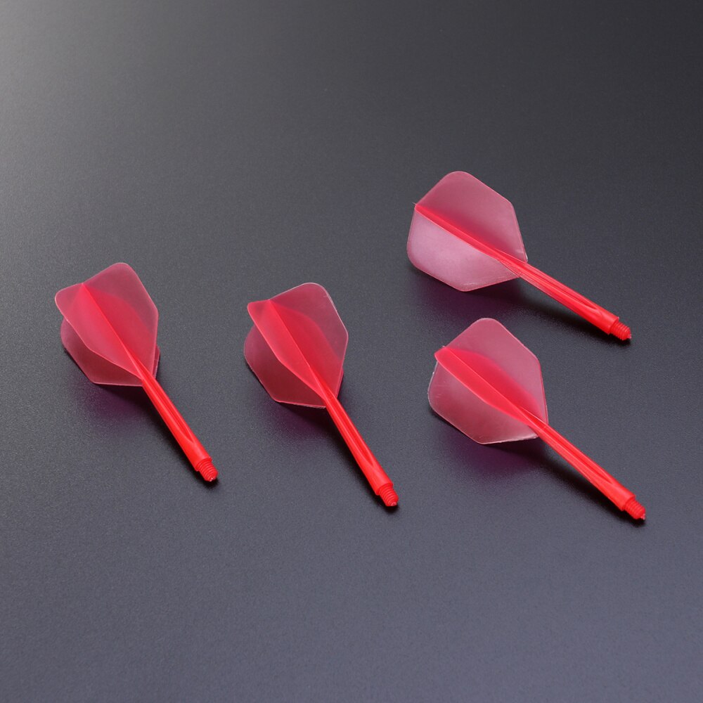 6 Pcs Transparent Fine Thread Dart Flights Darts Accessory Outdoor and Indoor Sports Dart Tail (Red, Black, Blue, Purple,: Red