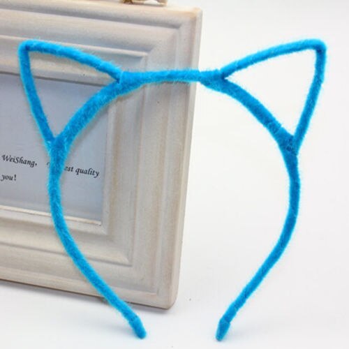 Cat Ear Hair Band Faux Fur Headband Hairbands Fine Hairstyle Decor Furry Hoop Hair Accessories Headwear