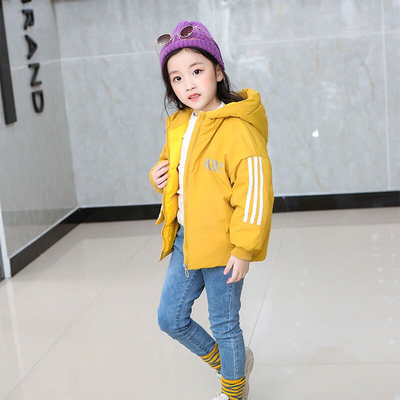 Chaqueta deportiva de algodón con relleno para niños y niñas, abrigo cálido de de invierno, 2-8 años, novedad