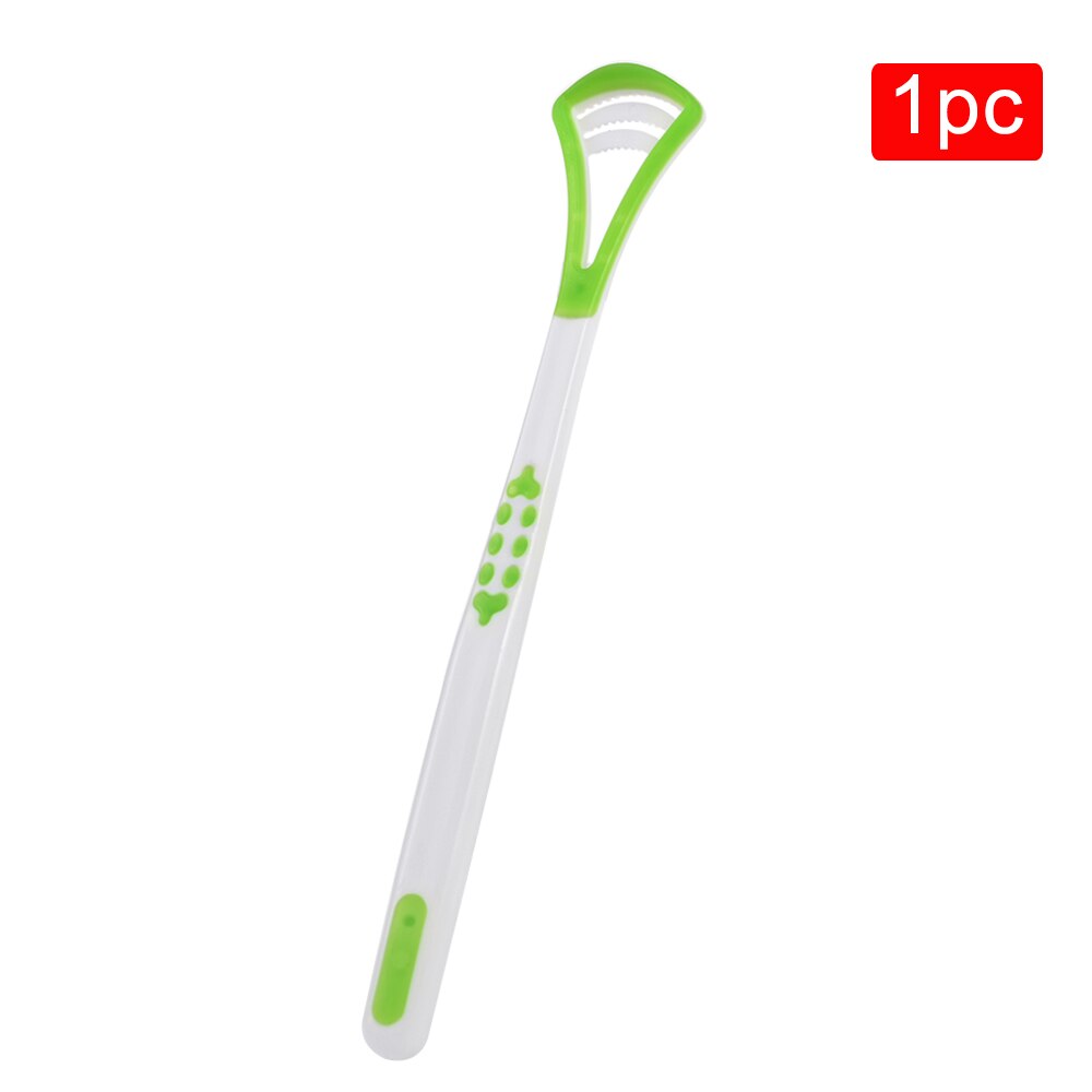 Tong Brush Cleaner Oral Care Tong Schraper Hygiëne Mond Tool Duurzaam Plastic Tong Schoonmaken Tool Verwijderen Tong Jas: green