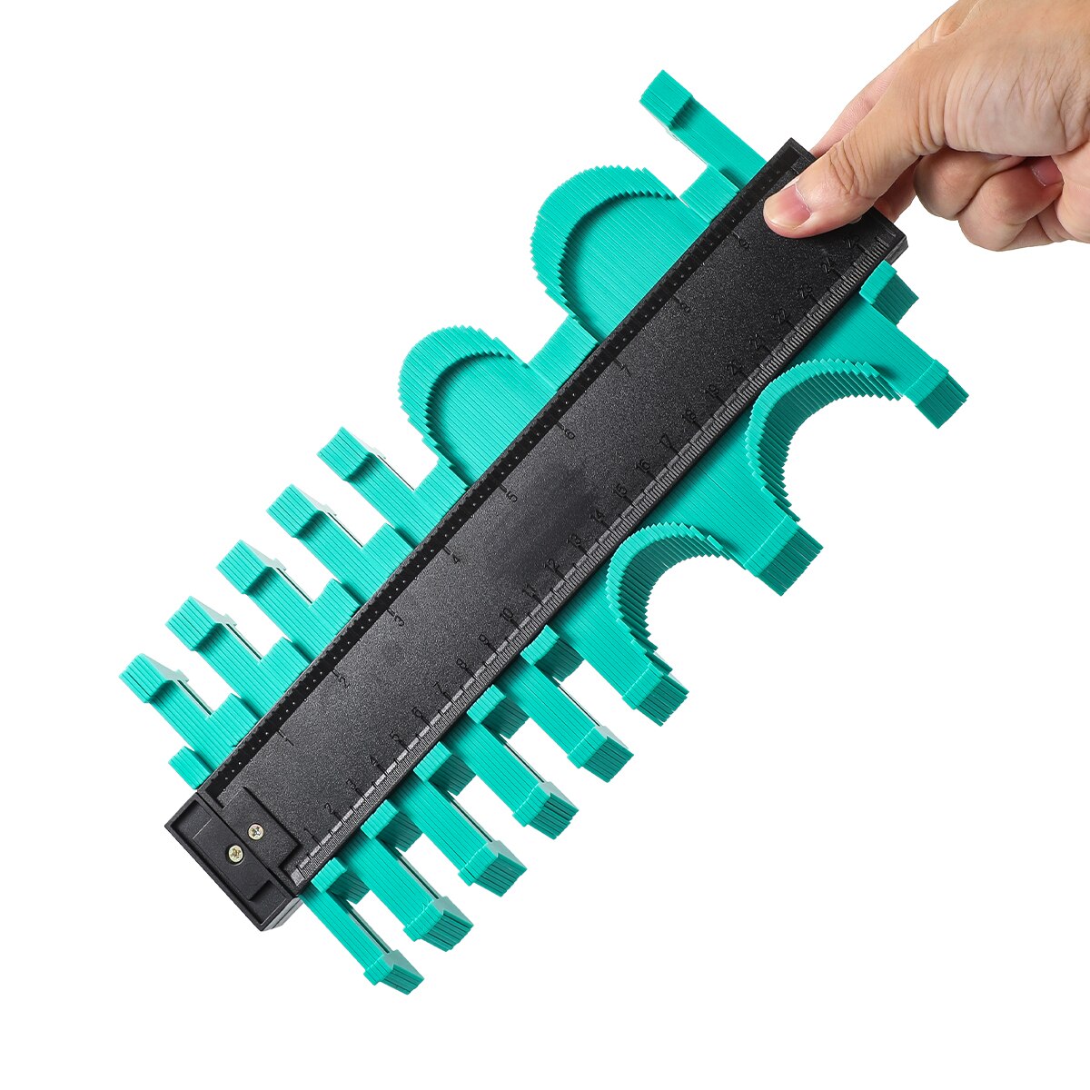 Gauge Contour Profile Standard Wood Marking Tool Copy Gauge Duplicator Tiling Laminate Tiles: 25CM Green