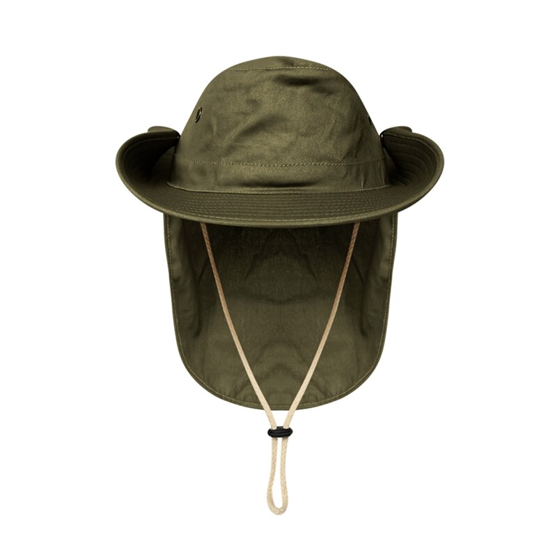 Gorro con solapa para exteriores, parasol portátil Anti-sudor, funda para el cuello, sombrero para el sol, accesorios de ropa deportiva con correa para la barbilla: JG