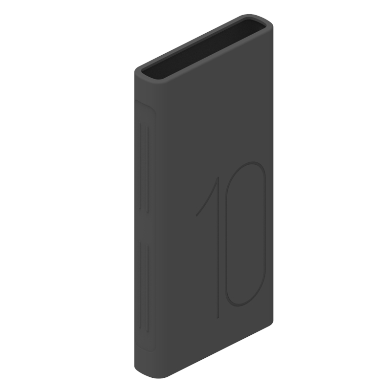Silicone case For Huawei 10000mAh mobile power SuperCharge AP09S Non-slip outer casing for huawei power bank QuickCharge AP09Q: Black