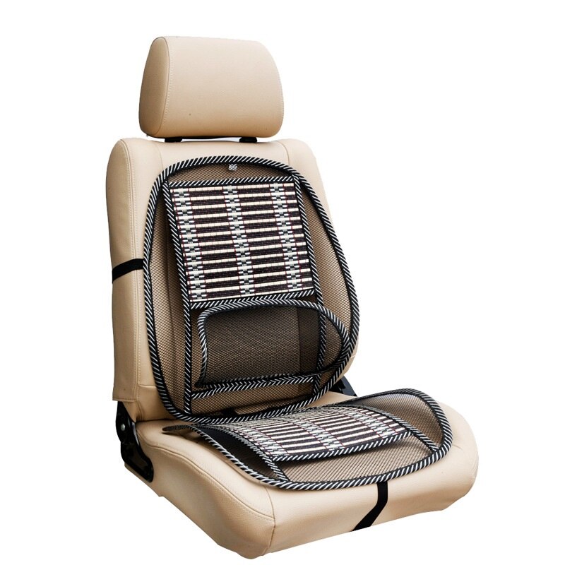 Auto Lendensteun Auto Ademende Seat Cover met Taille Kussen Universele Fit Ergonomie Comfortabele Auto Styling