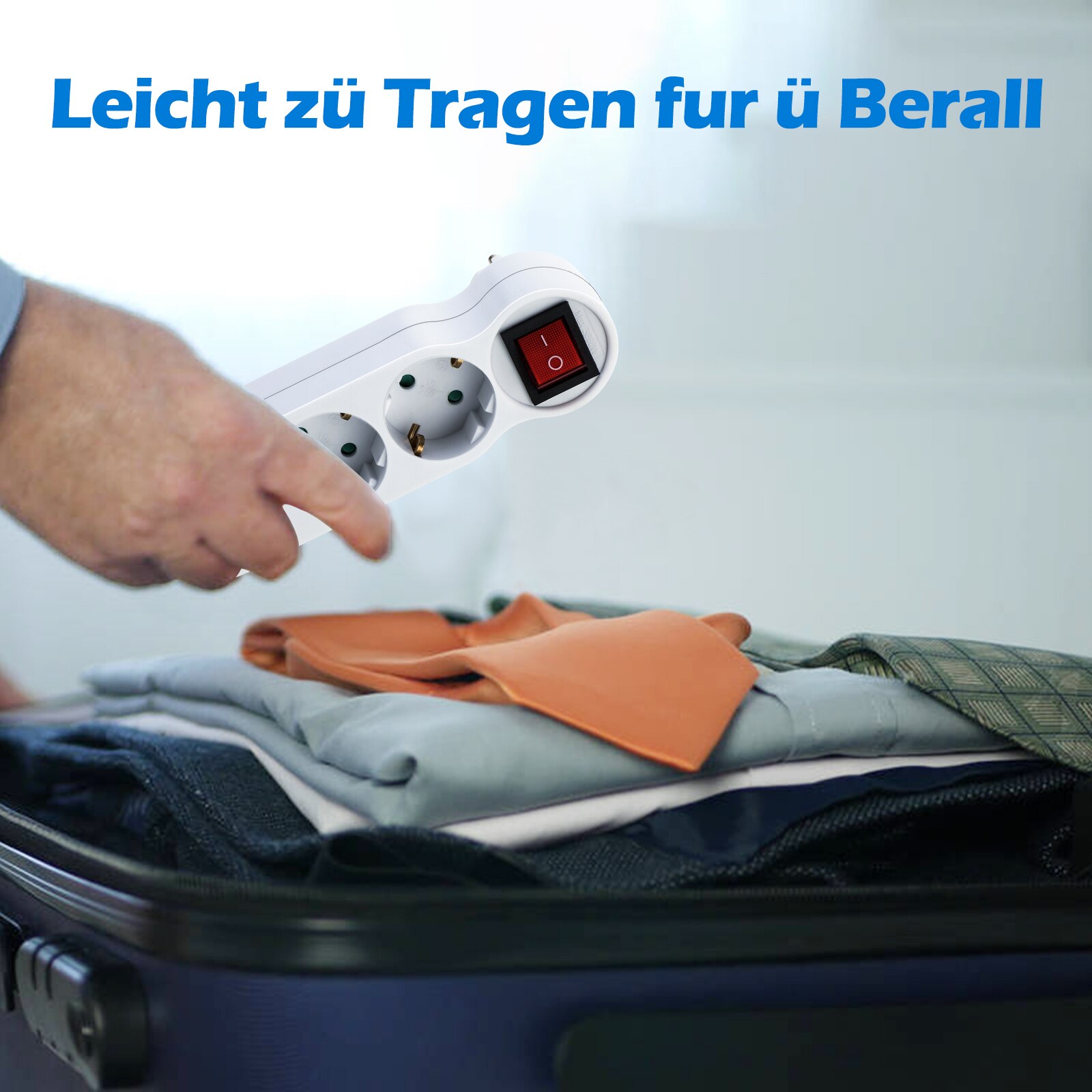 16A European Type Conversion Plug 1 TO 3 Way EU Standard Power Adapter Socket EU Standard