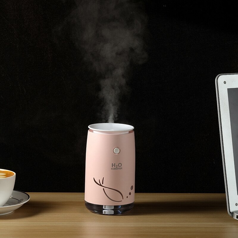 310ML USB Personal Desktop Air Humidifier Super Quiet Ultrasonic Mist Maker For Car Office Room Bedroom