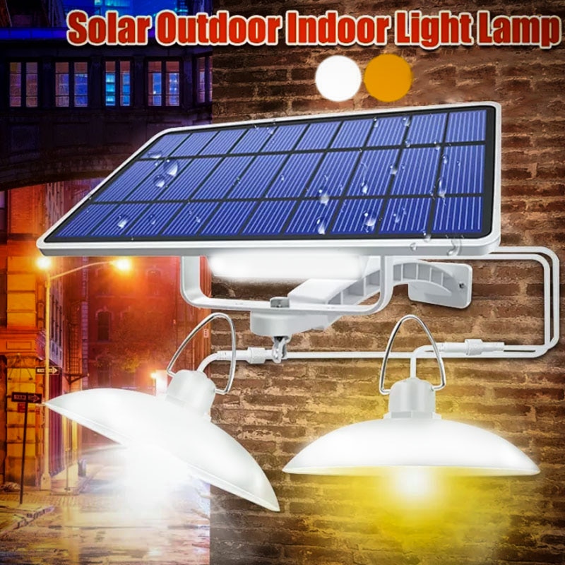 Afstandsbediening Solar Hanglampen Outdoor Indoor Led Waterdichte Muur Beveiliging Lamp Voor Tuin Garage Veranda Voordeur Patio