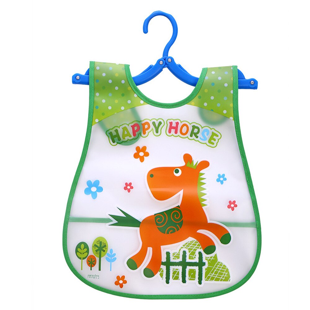 Afille Slabbers Cartoon Print Baby Spullen Plastic Waterdicht Verstelbare Baby Schort Lunch Voeden Kleding Unisex Baby Accessoires: 8
