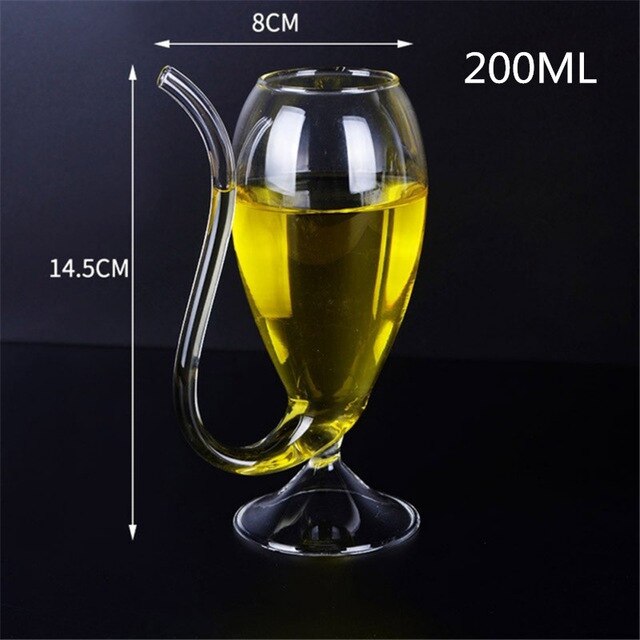 Djävulen cocktailglas kopp med halm 300ml vinglas öl glas whisky glas juice mugg crystal shot: 200ml