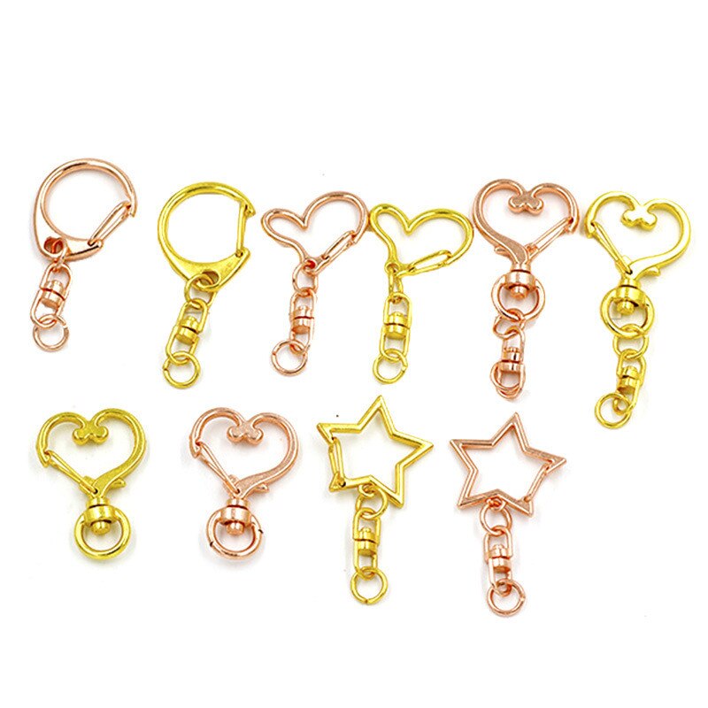 Various Gold Love Five-pointed Star Crafts Pendant Super Light Clay Slime Accessories DIY Jewelry Materials Crystal Mud Filler