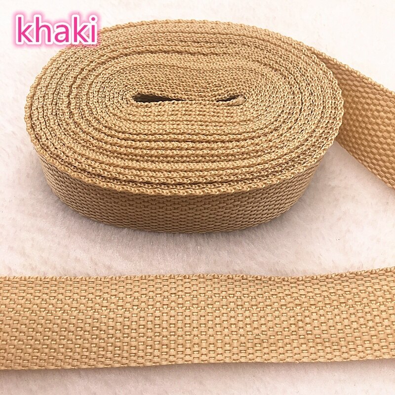 5yards Length 1 Inch (25mm) Width Nylon Webbing Strapping Craft Color U PICK: 11