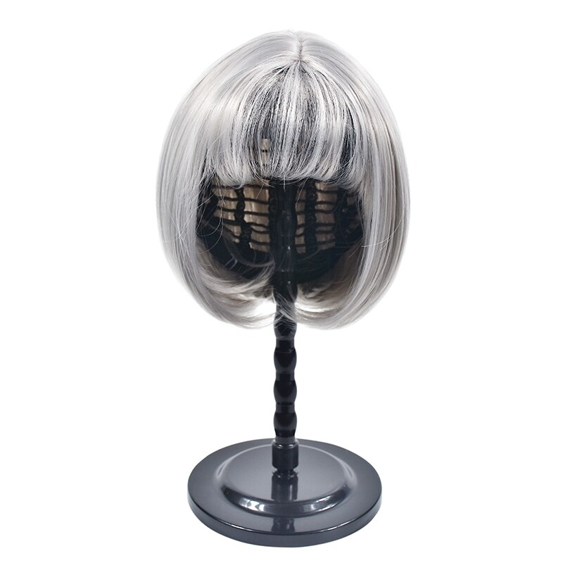 1PC Einfarbig Perücke Steht Kunststoff Hütte Anzeige Perücke Kopf Halfter 30Cm Mannequin Kopf/Stand Tragbare Falten kunststoff Perücke Stand