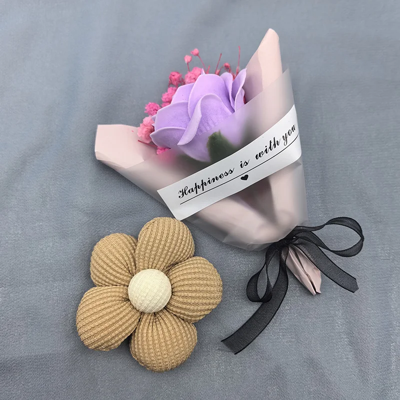 Flores para manualidades, 10 piezas, relleno de flores, tela de algodón hecha a mano, apliques acolchados, tocados, horquilla, parches, manualidades DIY: Níquel negro