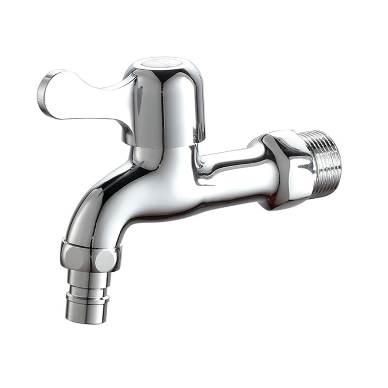 3/4' Brass Wall Mount Bathroom Washing Machine Faucet Laundry Sink Water Taps Toilet Cold Bibcock