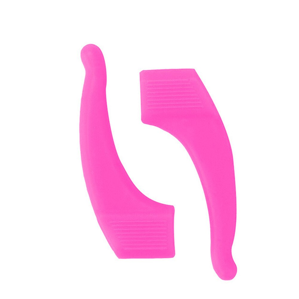 1Pairs Eyewear Anti Slip Siliconen Oorhaak Tempel Tip Houder Ogen Bril Accessoires Effen Kleur Anti Slip Oor Haken siliconen: rose