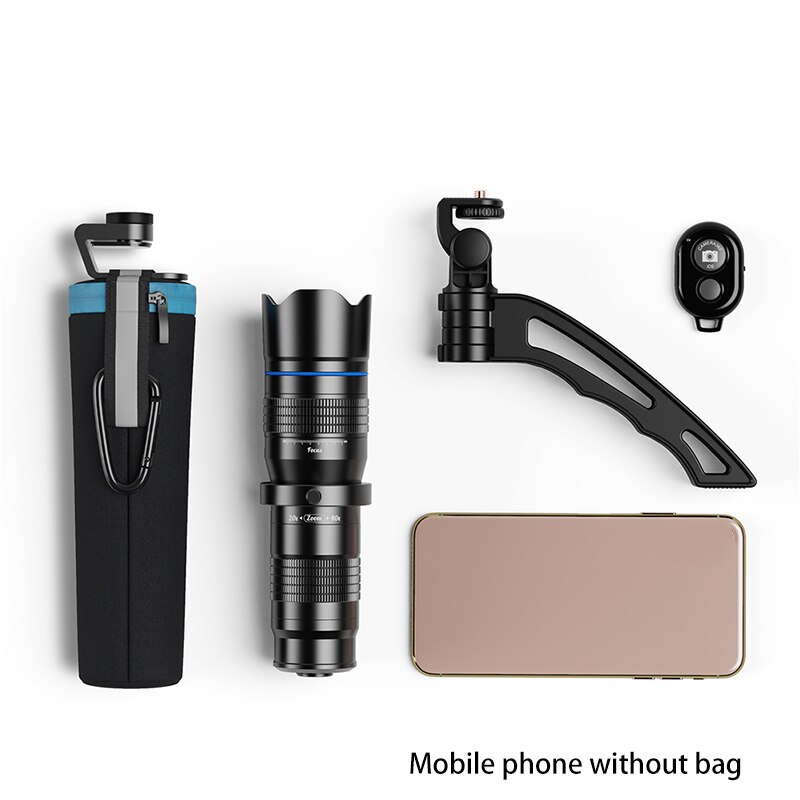 APEXEL HD Metal 20-40 veces Zoom telescopio teleobjetivo lente Monocular lente de cámara de teléfono móvil con Control remoto