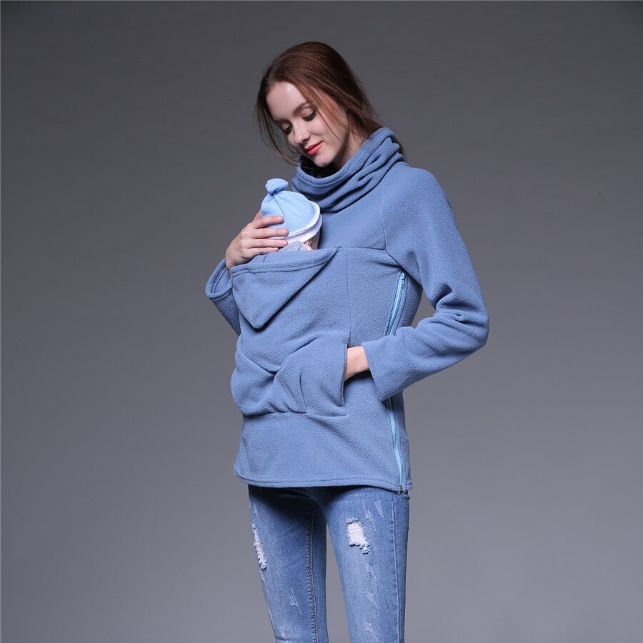 Sunbaby Multifunktionale Polar fleece Mutterschaft Känguru pullover für frauen Babytrage für schwangere frauen