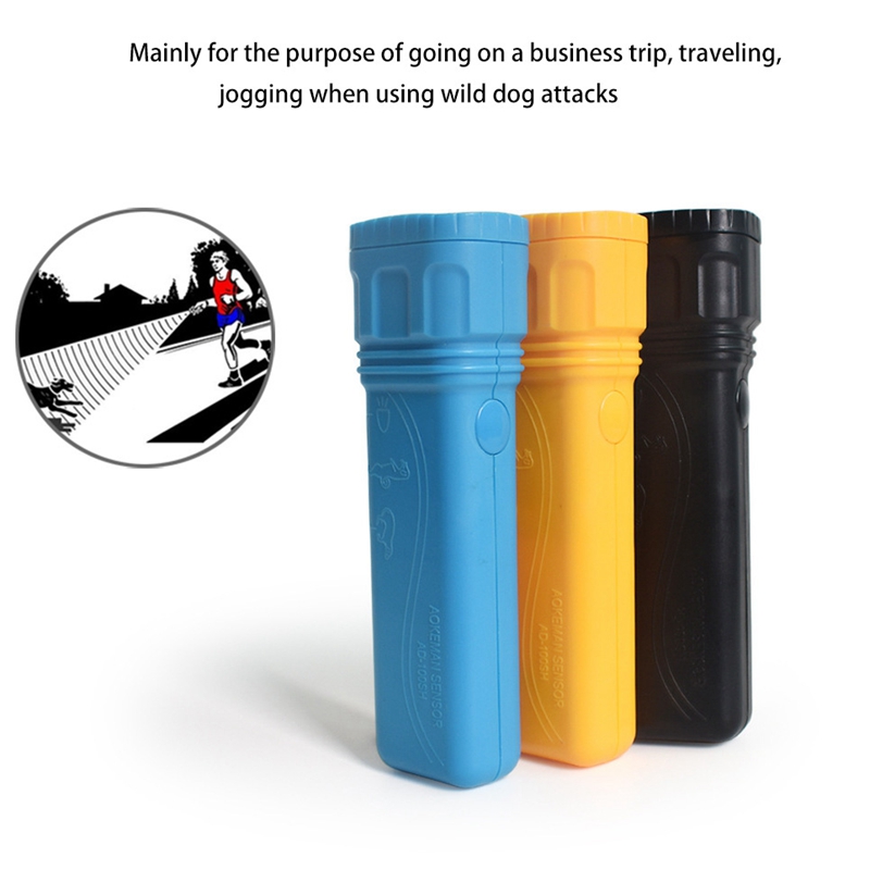 Handheld Dog Ultrasonic Trainer With Flashlight Function Multifunctional Dog Repellent Device Dog Trainings