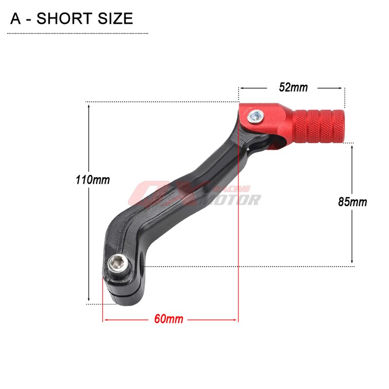 Motorfiets Vouwen Aluminium Versnellingspook Voor Atv Quad Dirt Pit Bikes Kayo Bse Apollo Zongshen Cg Cb Nc 125 150 200 250 450