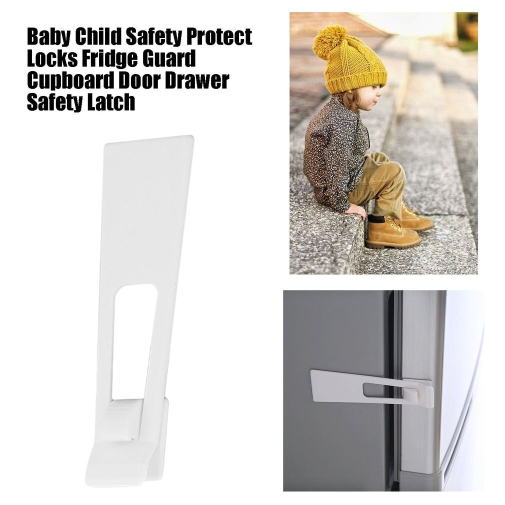 Baby Kind Veiligheid Beschermen Sloten Koelkast Guard Kast Koelkast Deur Lade Thuis Indoor Veiligheid Klink Eenvoudig Te Installeren