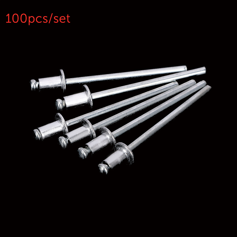 100Pcs Practical Metalworking Home Pull Nails Pop Rivet Blind Rivets Round Head For Furniture Car
