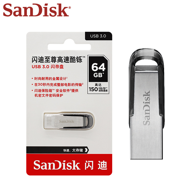 SanDisk USB 3.0 Flash Drive CZ73 Up to 150Mb/s Pen Drive 16GB 32GB 64GB Pendrive 128GB 256GB 512GB USB A U Disk