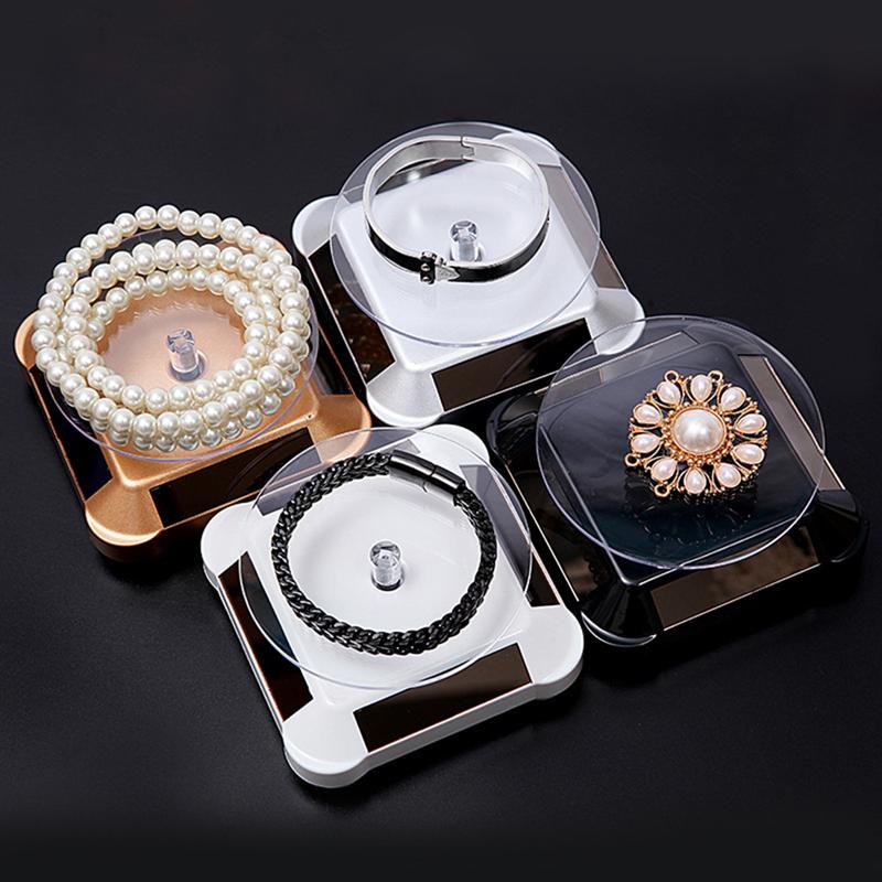 Solar Energy Electric Rotating Display Stand Jewelry Accessories Prop Stand Phone Display Stand Battery Included Display Stand