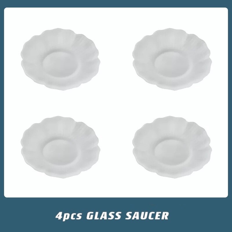 tea ceremony чай Glass tea making bowl drainage bowl tea making utensil green tea Japanese style fair cup tea set tea ware set: 4pcs