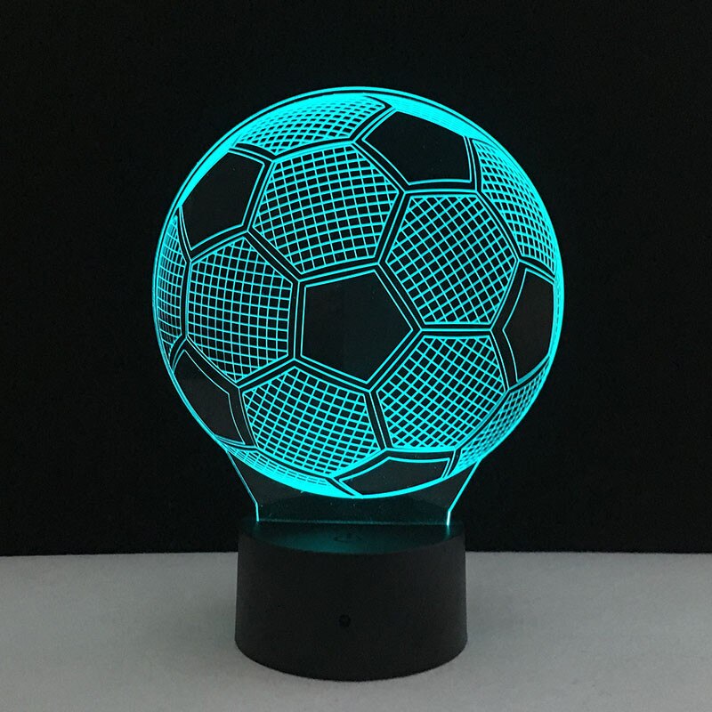 3D Football Ball Table Desk Bedside Illusion Bedro... – Grandado