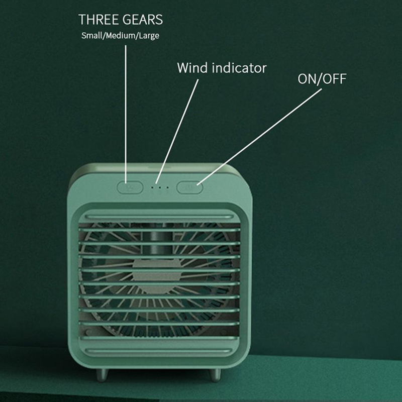 draagbare USB oplaadbare desktop mini stille ventilator luchtkoeler conditioner thuiskantoor gebruik luchtreiniger luchtkoelventilator