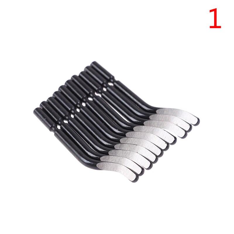 Ontbramen Braam Schraper Burr Handvat Hand Ontbramen Trimmen Cutter Hoofd Metalen Plastic Gereedschap: WHITE