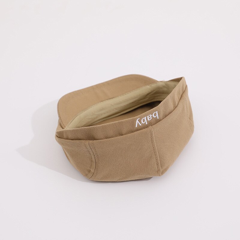 Estilo coreano bebê meninos moda letras bordado pico boné crianças chapéus casuais