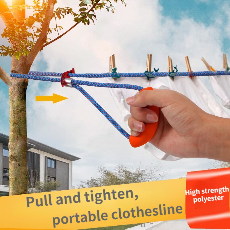 Comodo stendibiancheria da campeggio antivento antiscivolo Paracord corda da trekking 5M 10M 15M tirare stretto campeggio crogiolarsi corda