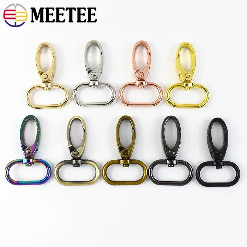 5/10/20/30 Stuks 25Mm Draaibare Kreeft Sluiting Voor Riem Tas Metalen Gespen Riem Riem Snap Haken Sleutelhanger Karabijnhaak Diy Accessoires